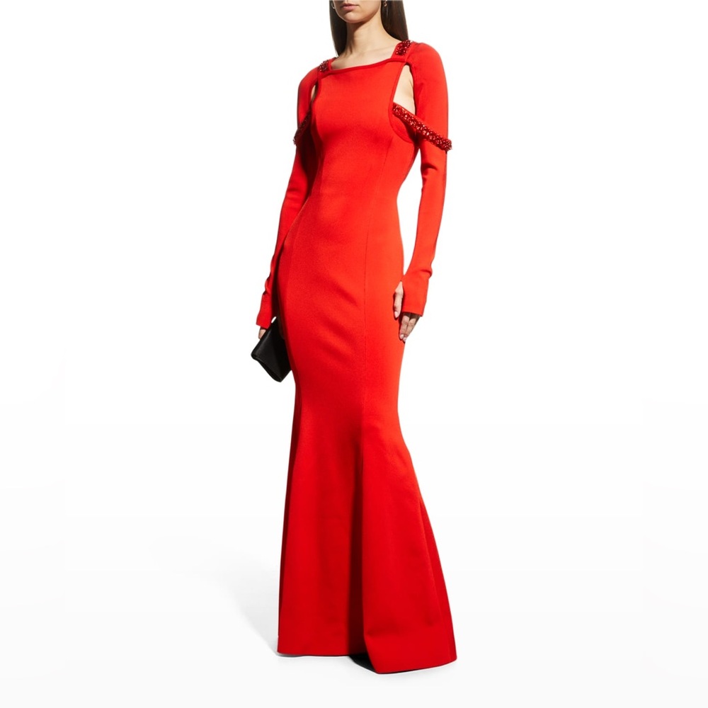 Givenchy Embellished Trumpet Cutout Evening Dress. Size M.  $4650